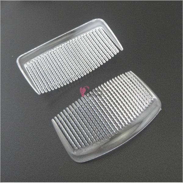 Pieptene din plastic Transparent pentru par sau Voal de Mireasa BT01